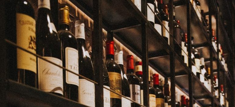 wine bottles