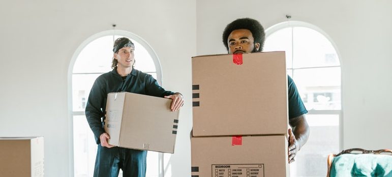 movers taking boxes out