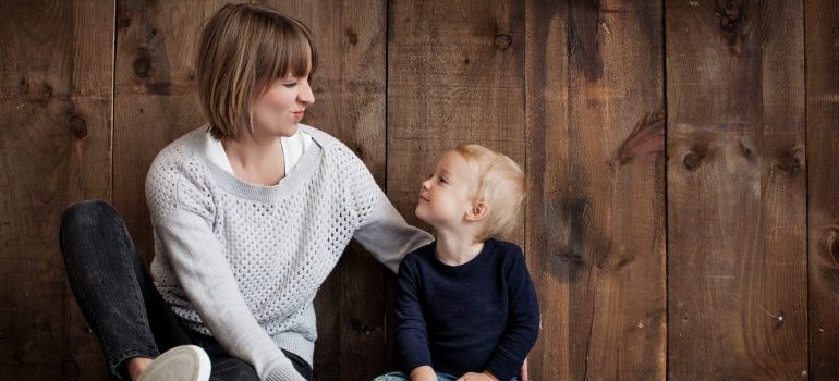 A single mother spending time with her young son in Tennessee