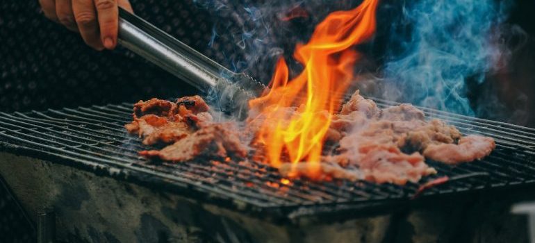 Food on the grill