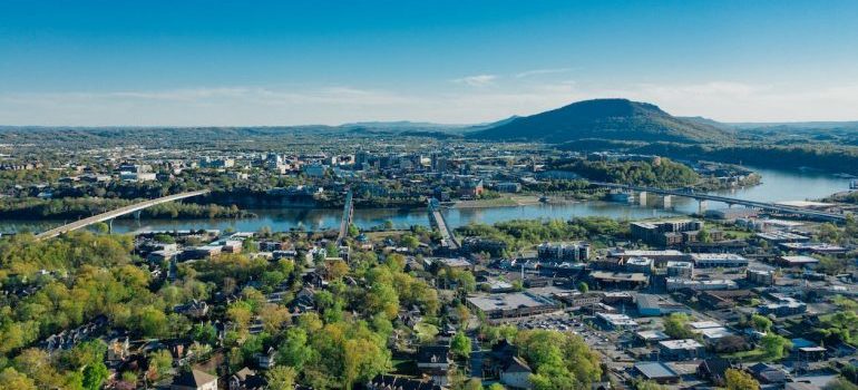 Downtown buildings in the city of Chattanooga