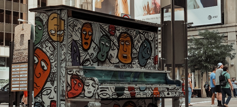 colored piano in Denver neighborhoods for ex-New Yorkers