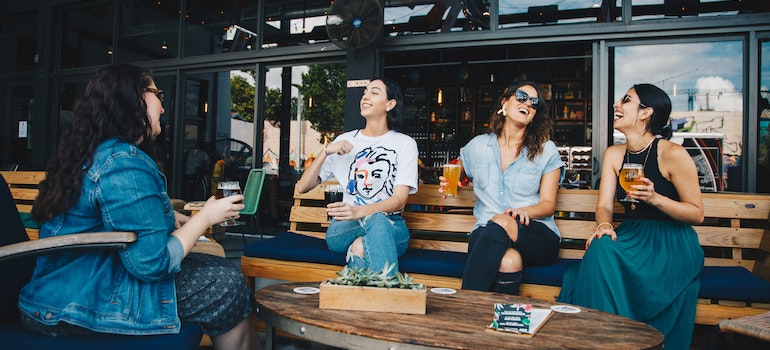 People at a bar