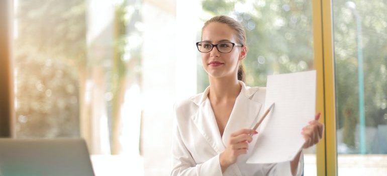 Young women working together in a small office