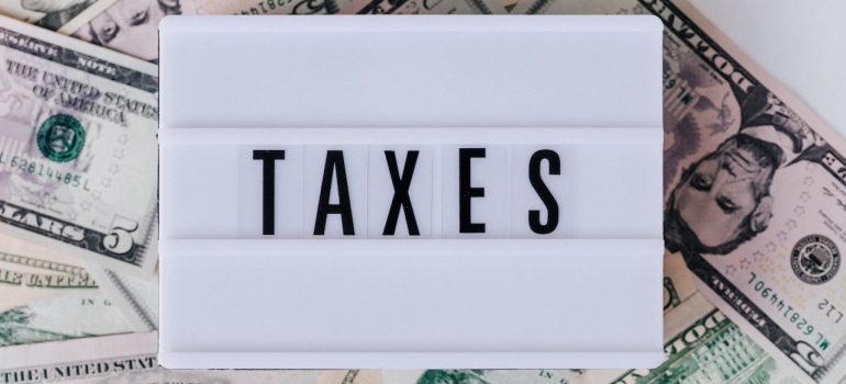 quote box on top of money