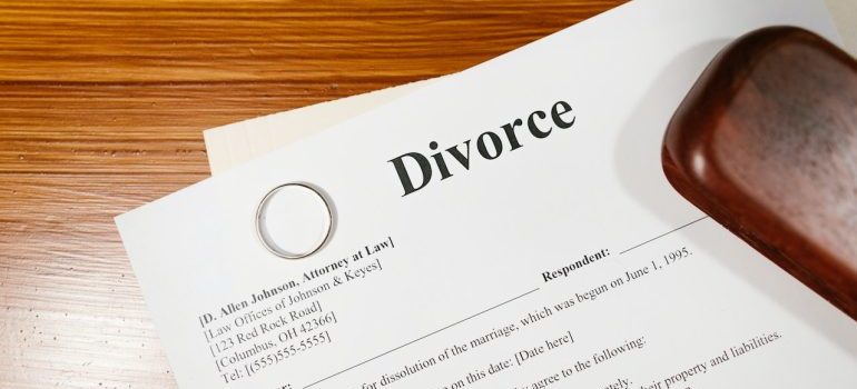 divorce papers
