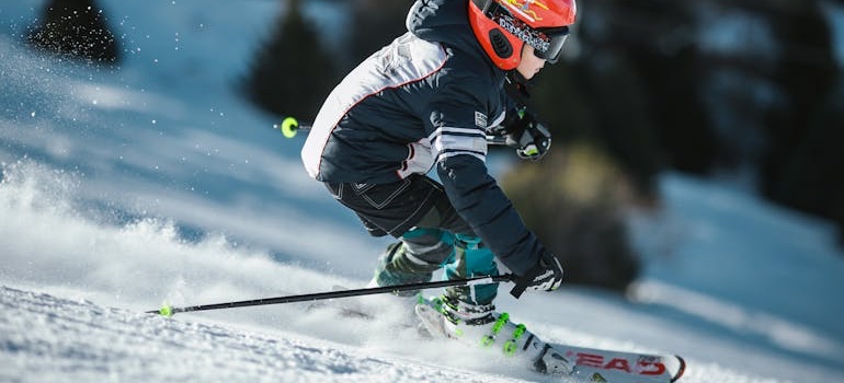 A skier enjoying mountain living in Steamboat Springs, Colorado