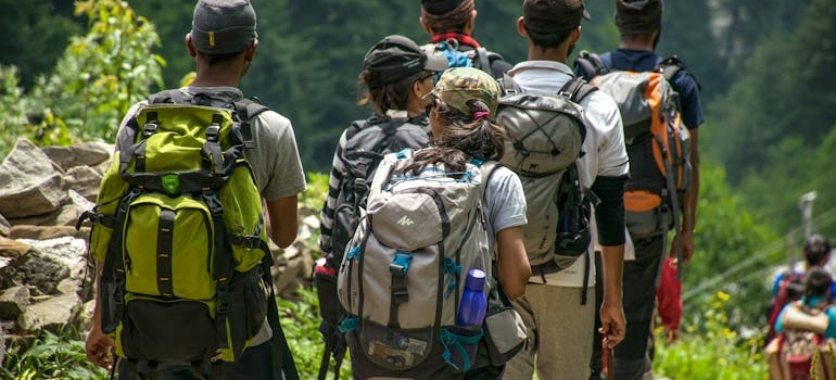 People hiking near Salida, one of the places in Colorado to move for a quieter lifestyle