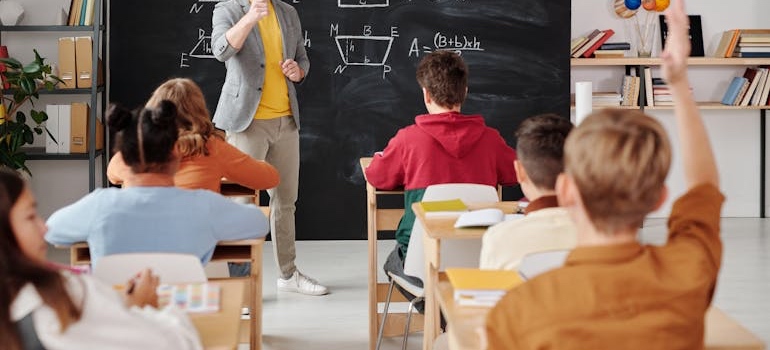 Kids at school