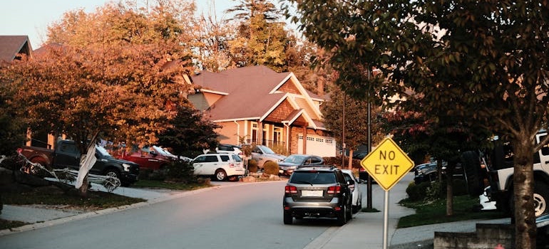A suburban neighborhood