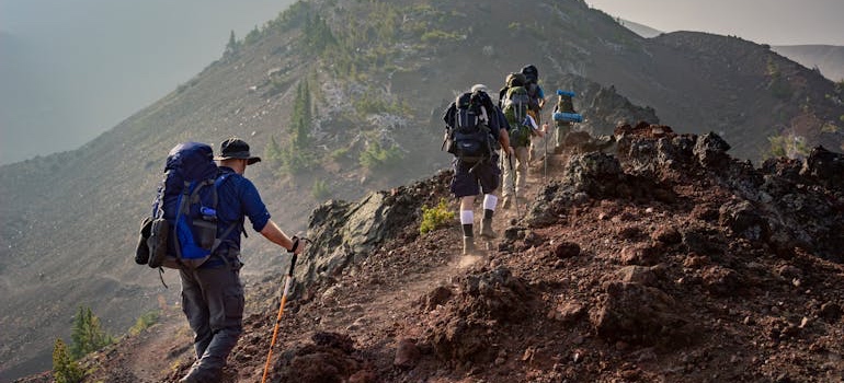 People on a hike