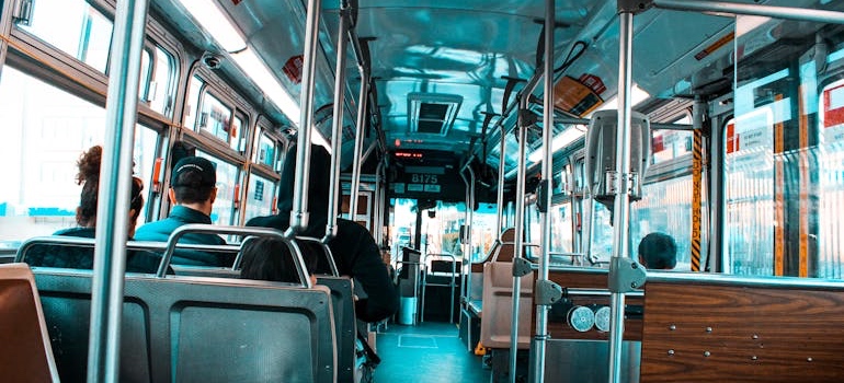 People on a bus