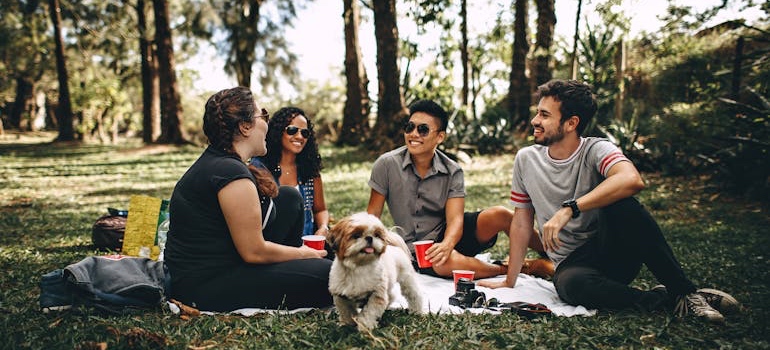 Friends spending time together and discussing moving to Oxford MS vs nearby cities