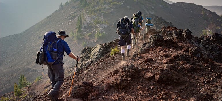 People on a hike
