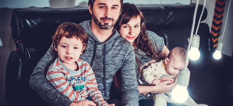 Parents spending time with their children