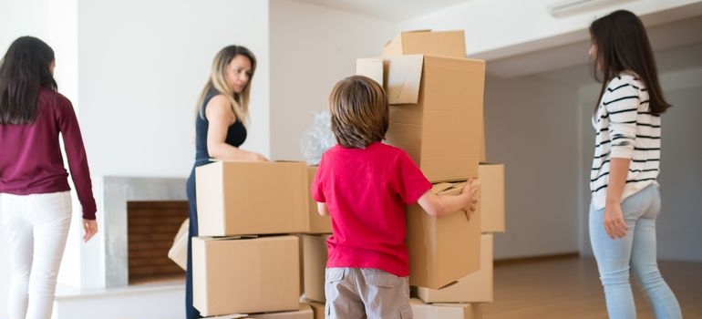 a family moving in 