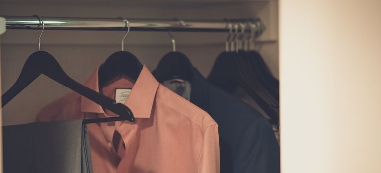 clothes on the hanger 
