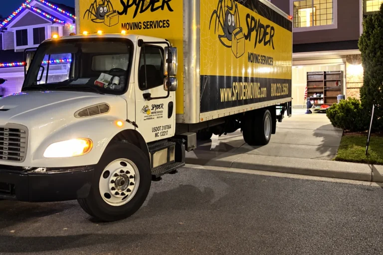 Spyder truck at a house in the evening