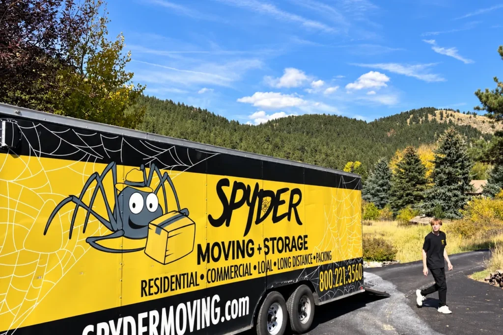 Spyder truck on a mountain road for a long distance move