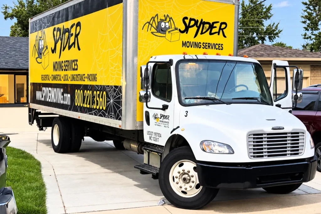 Spyder truck parked on a suburban driveway